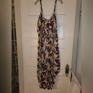 Multicolor Print Women's Jumpsuit Romper 18/20W